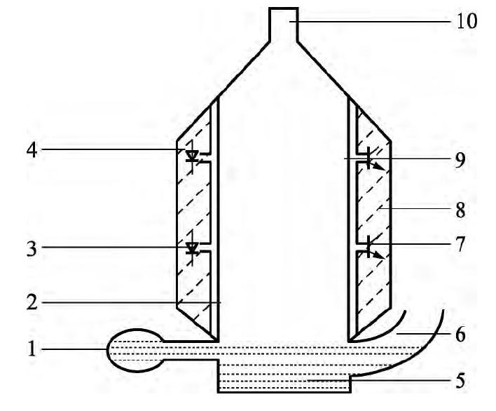 图2 电子皂膜管结构图
